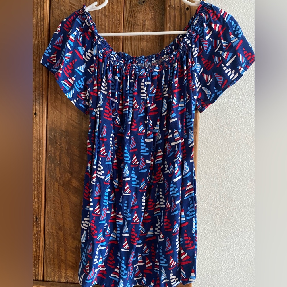 Nautical cotton Escapada top